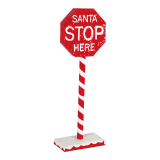 Stop sign made of steel sheet