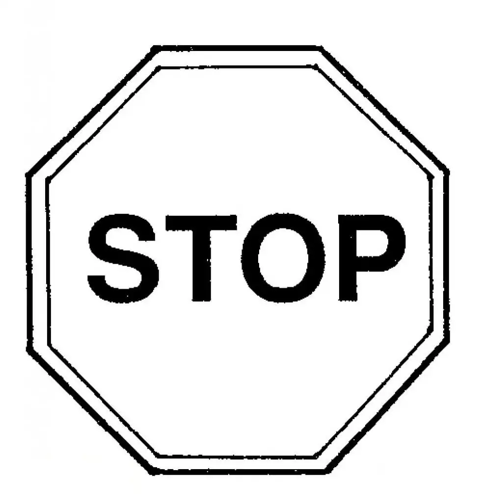 Stop sign fãrbung seite