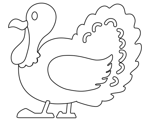 Turkey emoji coloring page free printable coloring pages
