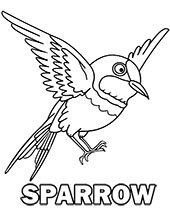 Printable stork coloring page for free