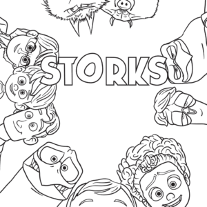 Storks movie coloring pages printable for free download