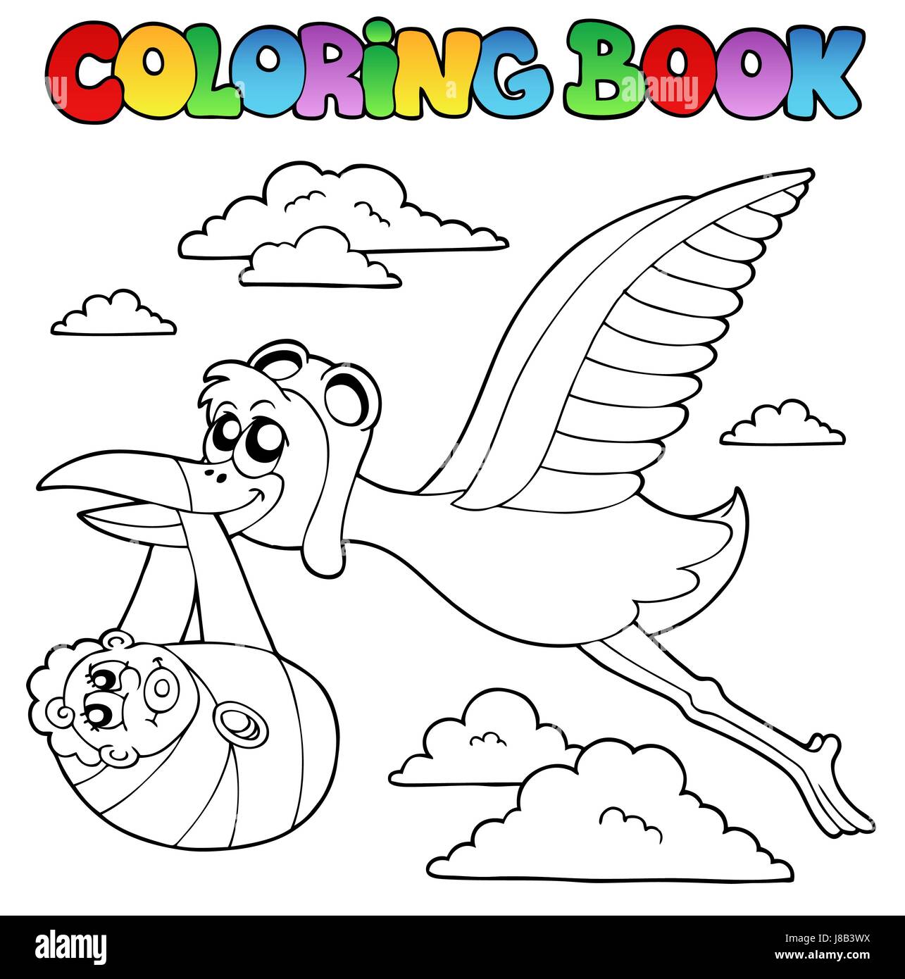 Stork cartoon clipart hi