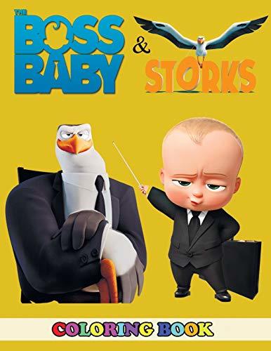 Boss baby and storks coloring book in coloring book for kids and adults activity book great starter book for children with fun easy and relaxing coloring pages by angela westfild