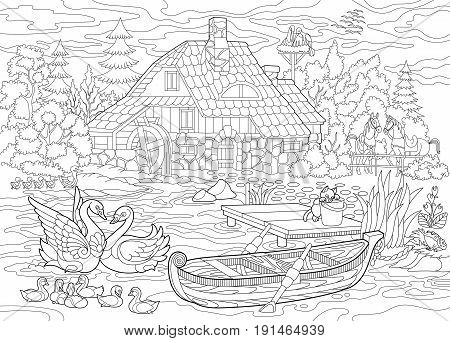 Coloring book page vector photo free trial bigstock