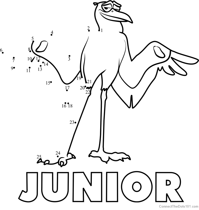Junior storks dot to dot printable worksheet
