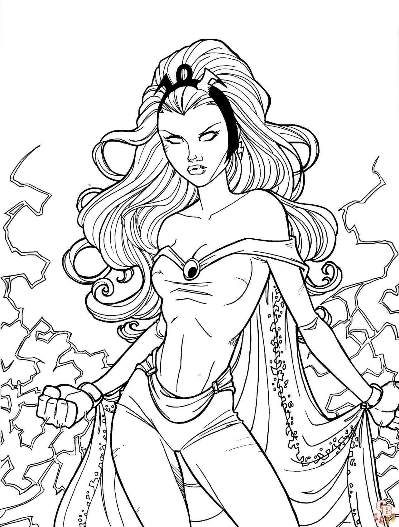 Enjoy free printable storm x coloring pages at