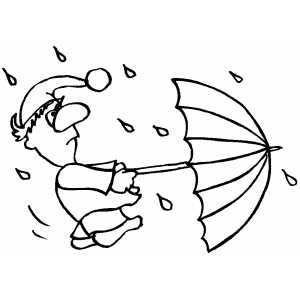 Caught in storm coloring page
