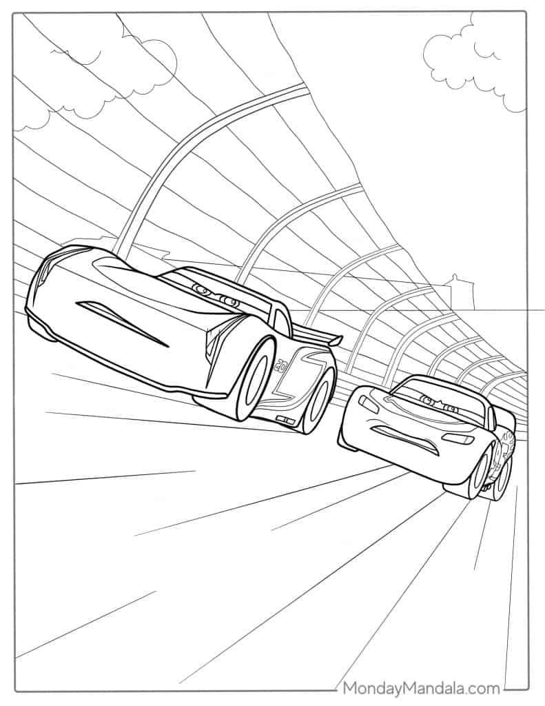 Lighting mcqueen coloring pages free pdf printables