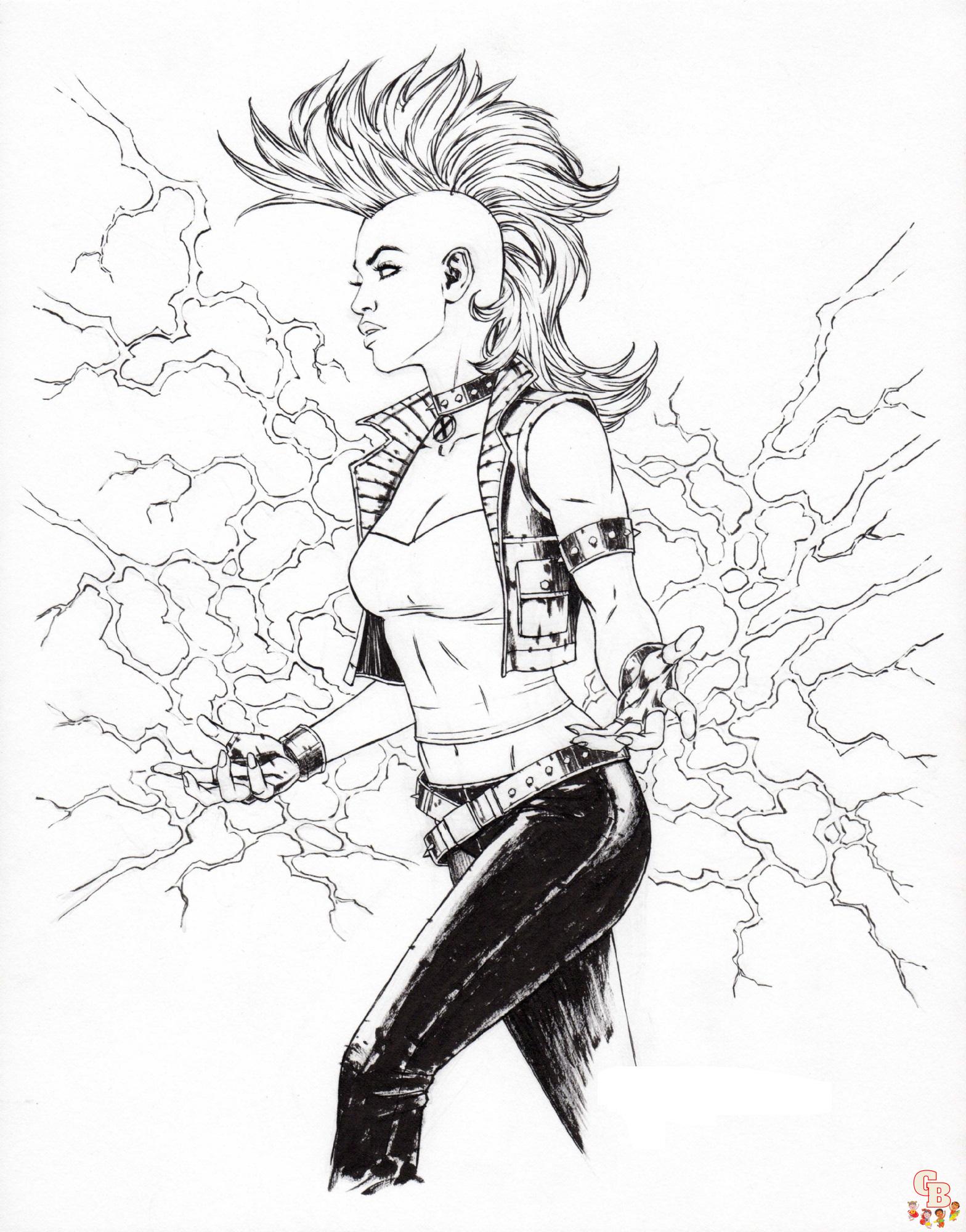 Enjoy free printable storm x coloring pages at
