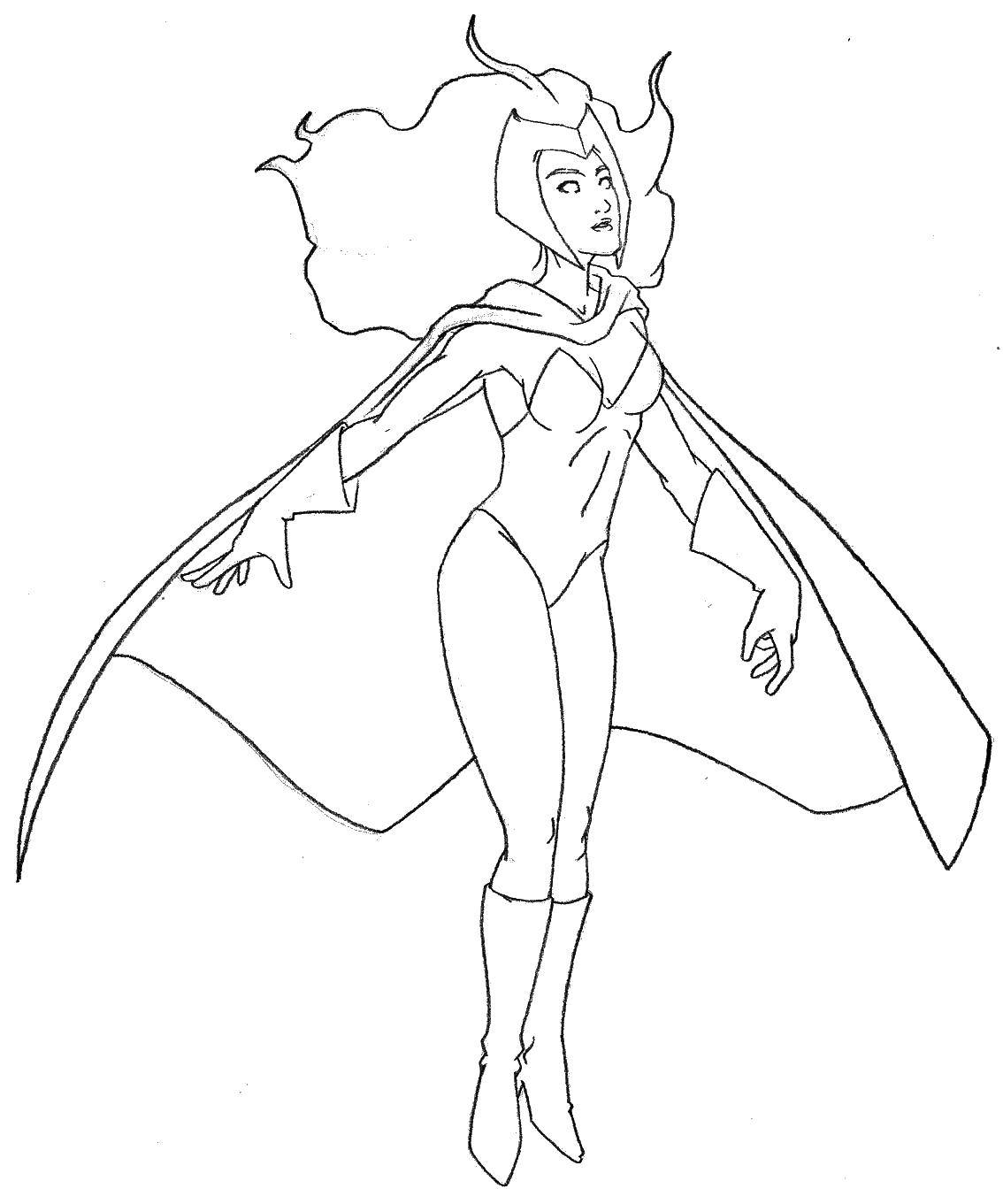 Online coloring pages coloring page stormy x men download print coloring page