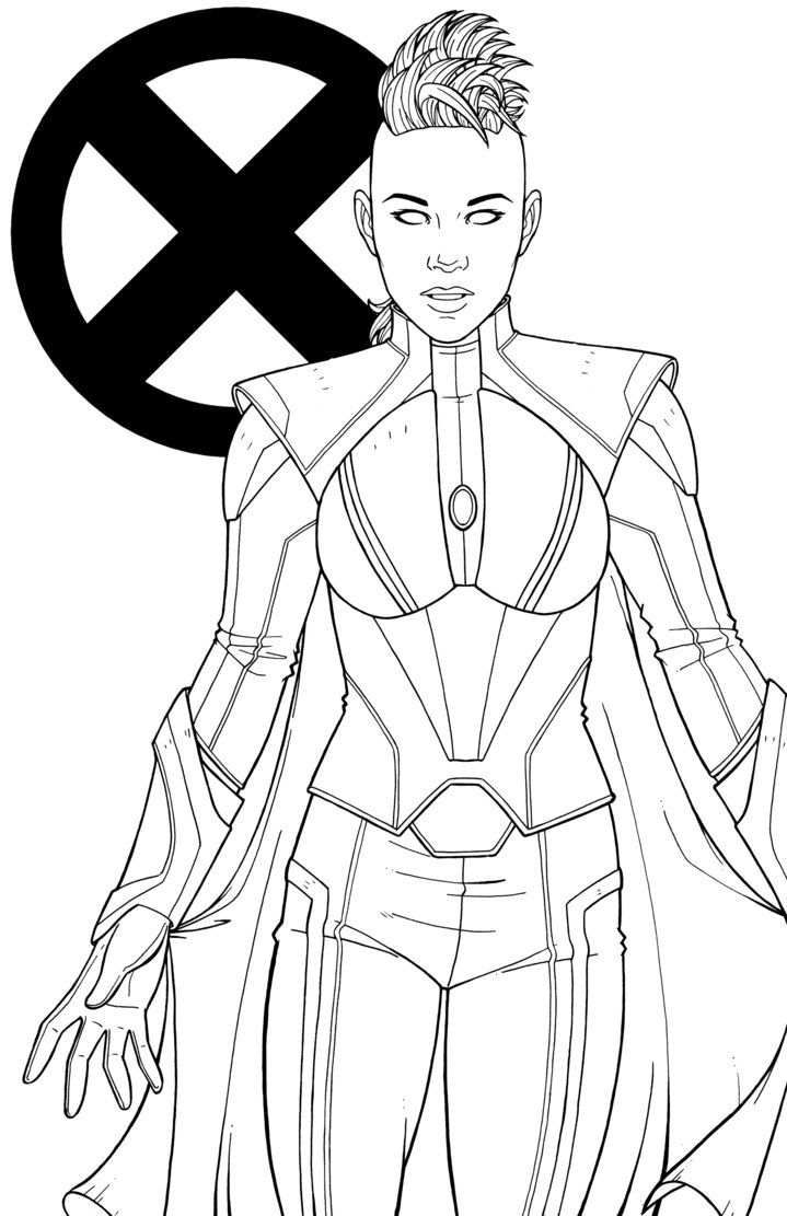 Storm by jamiefayx superhero coloring pages avengers coloring pages avengers coloring