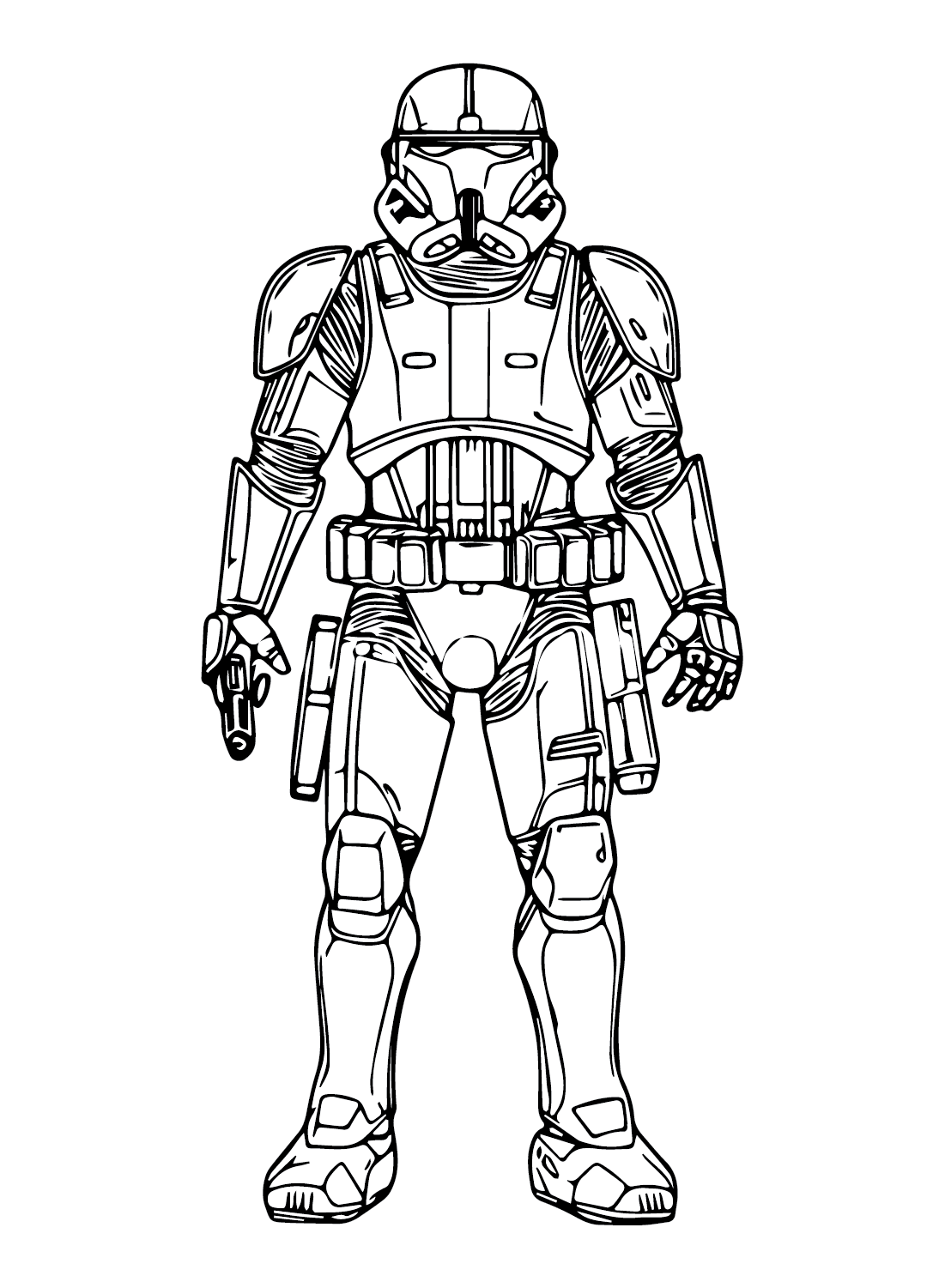 Print shock trooper coloring page