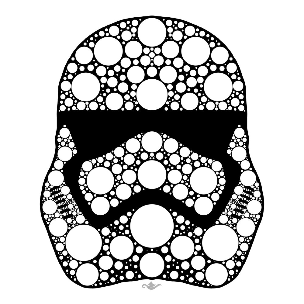 Stormtrooper sticker from star wars decal for laptop or any flat surface â