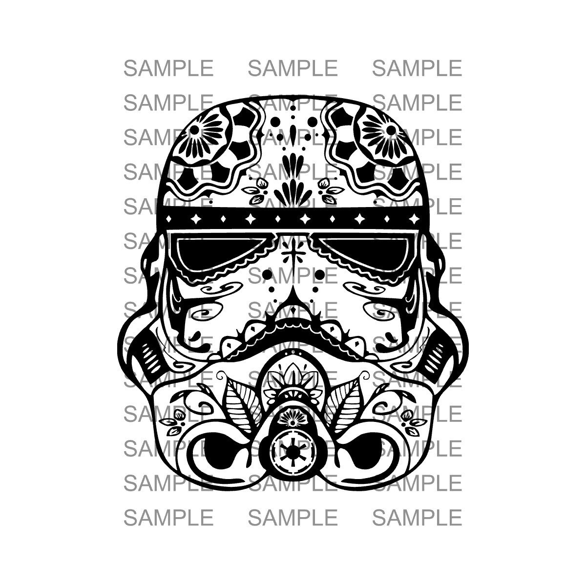 Trooper sugar skull