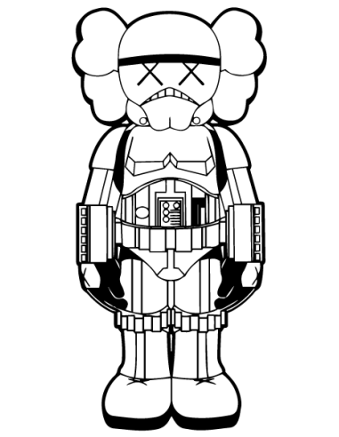 Kaws x stormtrooper