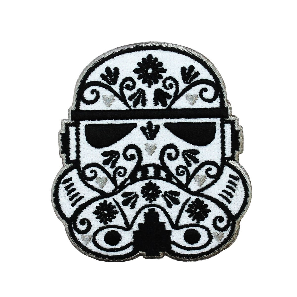 Disney star wars stormtrooper calavera helmet patch officially licensed iron on