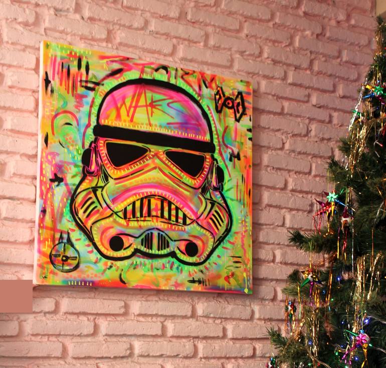Stormtrooper pop art painting by valãrian lenud saatchi art