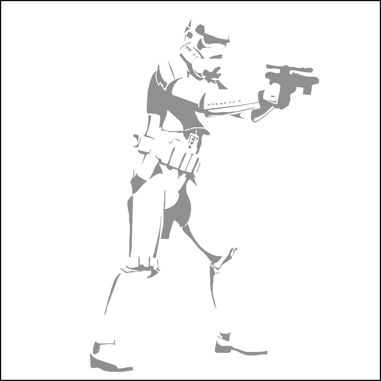 Star wars wall art sticker storm trooper xcm x inch cut vinyl decal â bespoke graphics