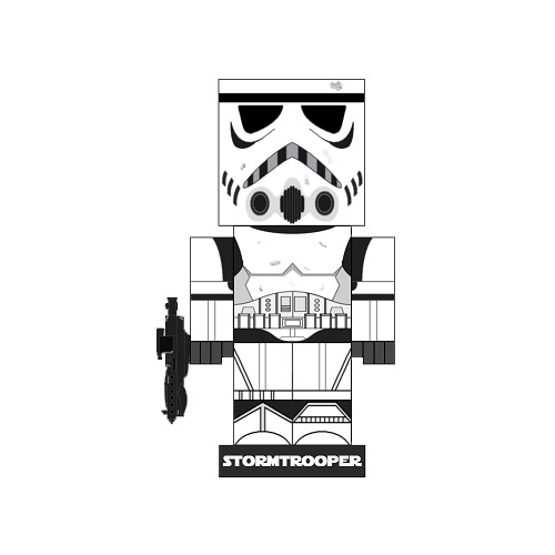 Stormtrooper alternative paper toy free printable papercraft templates