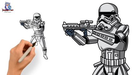Iconic star wars stormtrooper coloring pages
