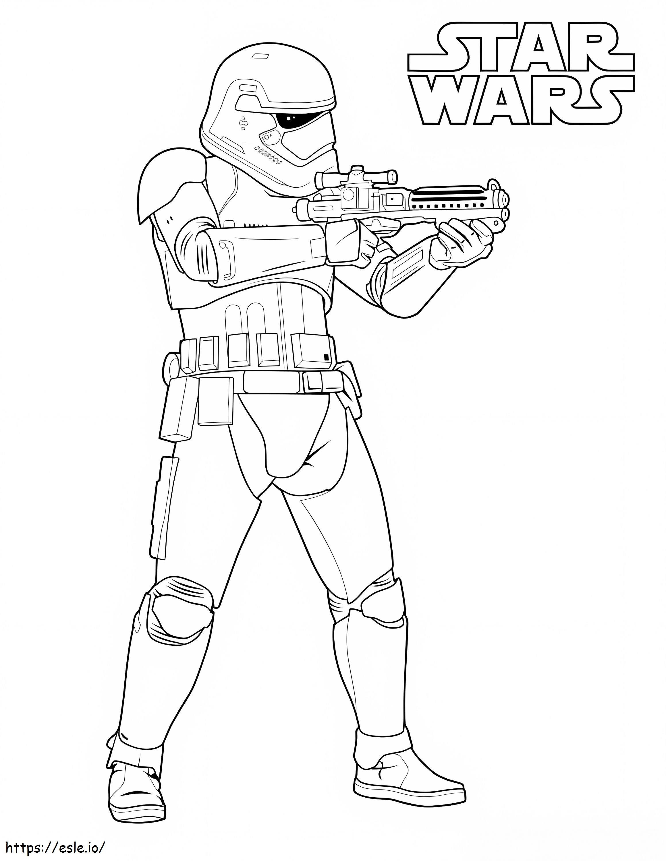 Stormtrooper star wars coloring page