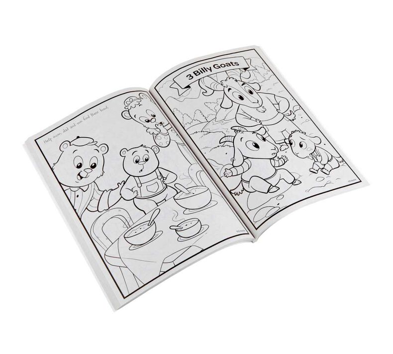 Fairy tale coloring book with stickers