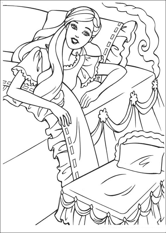 Princess and the pauper storybook coloring page game for kids