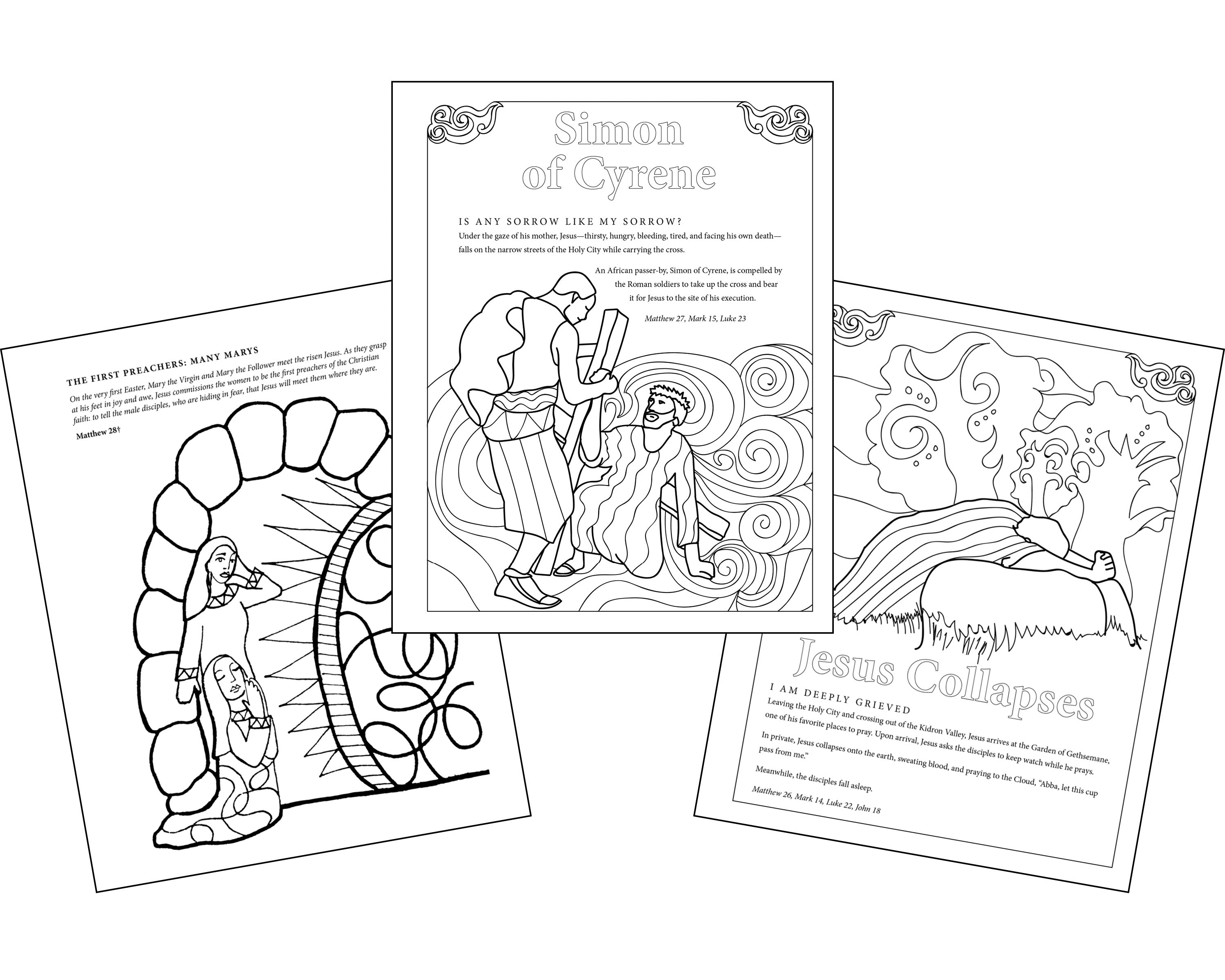 Coloring holy week downloadable pdf â chalice press