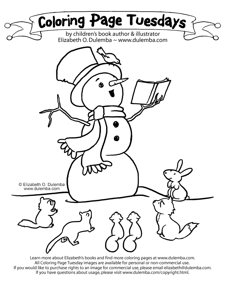 Coloring page tuesdays