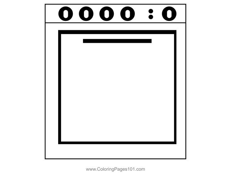 Gas stove coloring page coloring pages everyday objects coloring pages for kids