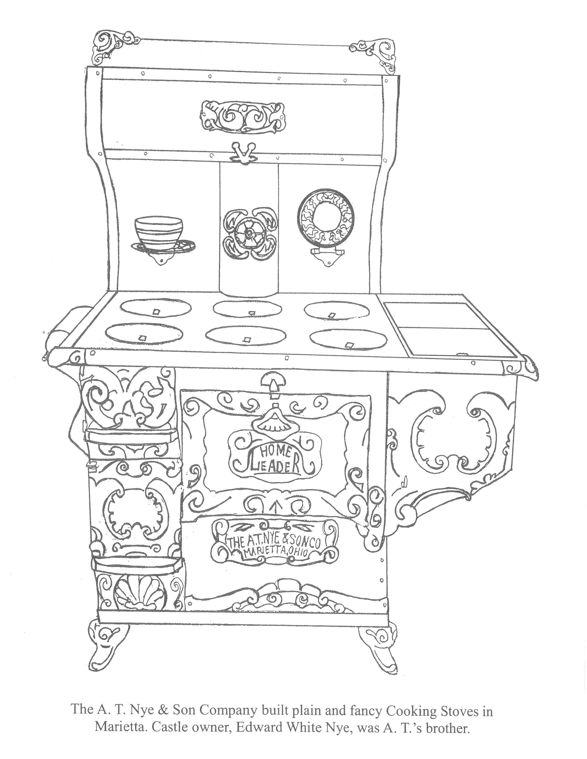 Nye stove coloring page
