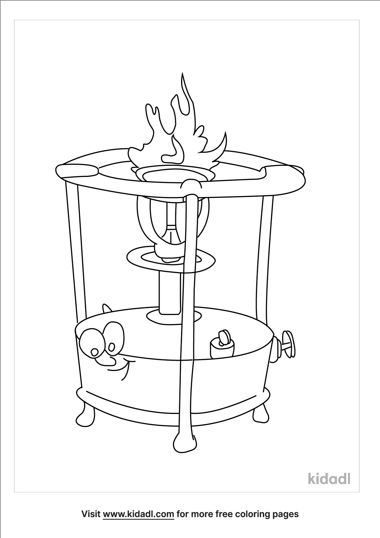 Free cute stove coloring page coloring page printables