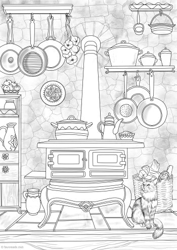 Country stove â favoreads coloring club