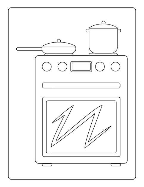 Premium vector thanksgiving coloring pages for kids with turkey and pumpkin black and white activity worksheet