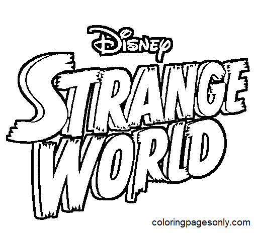 Strange world coloring pages printable for free download
