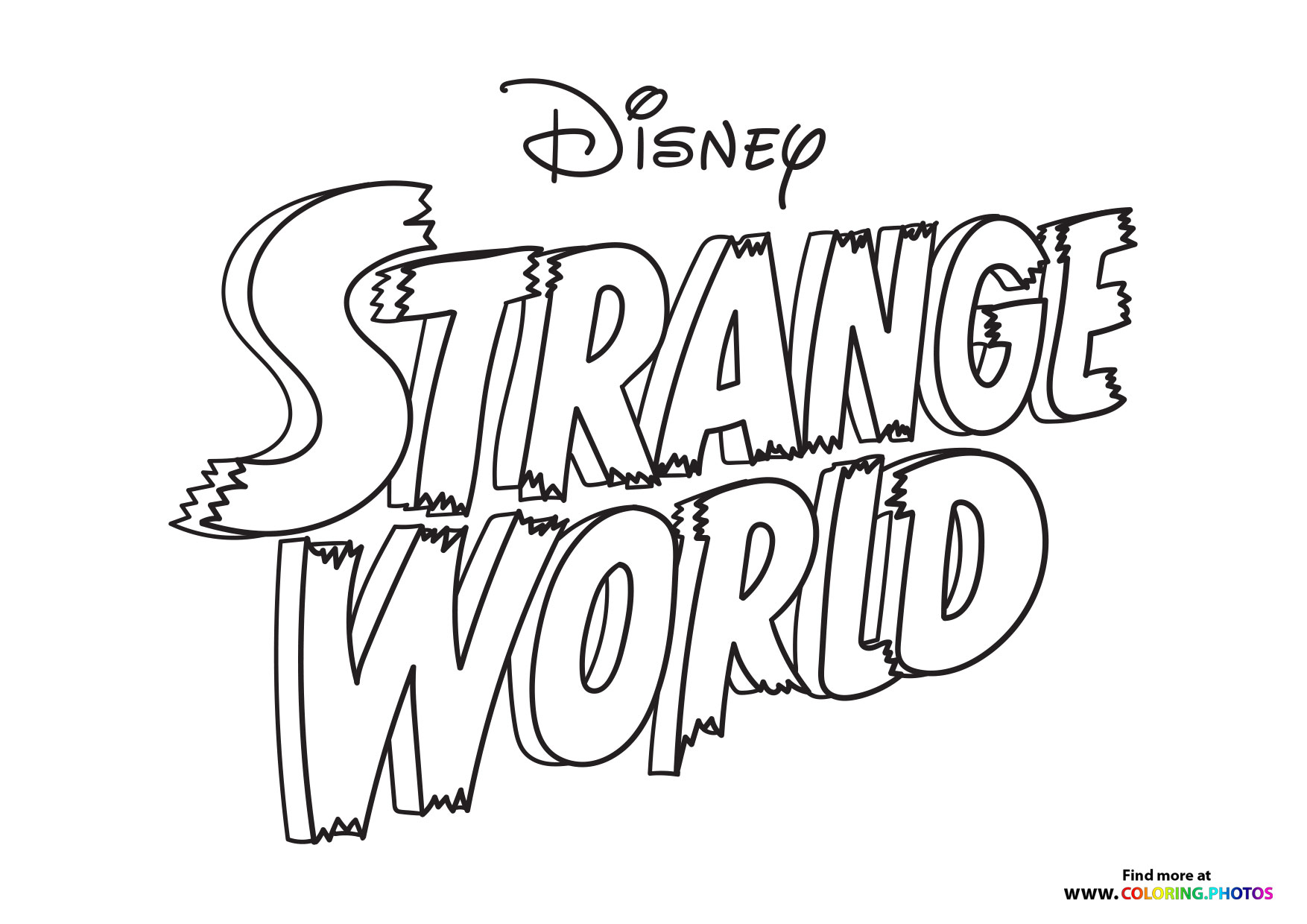 Strange world logo