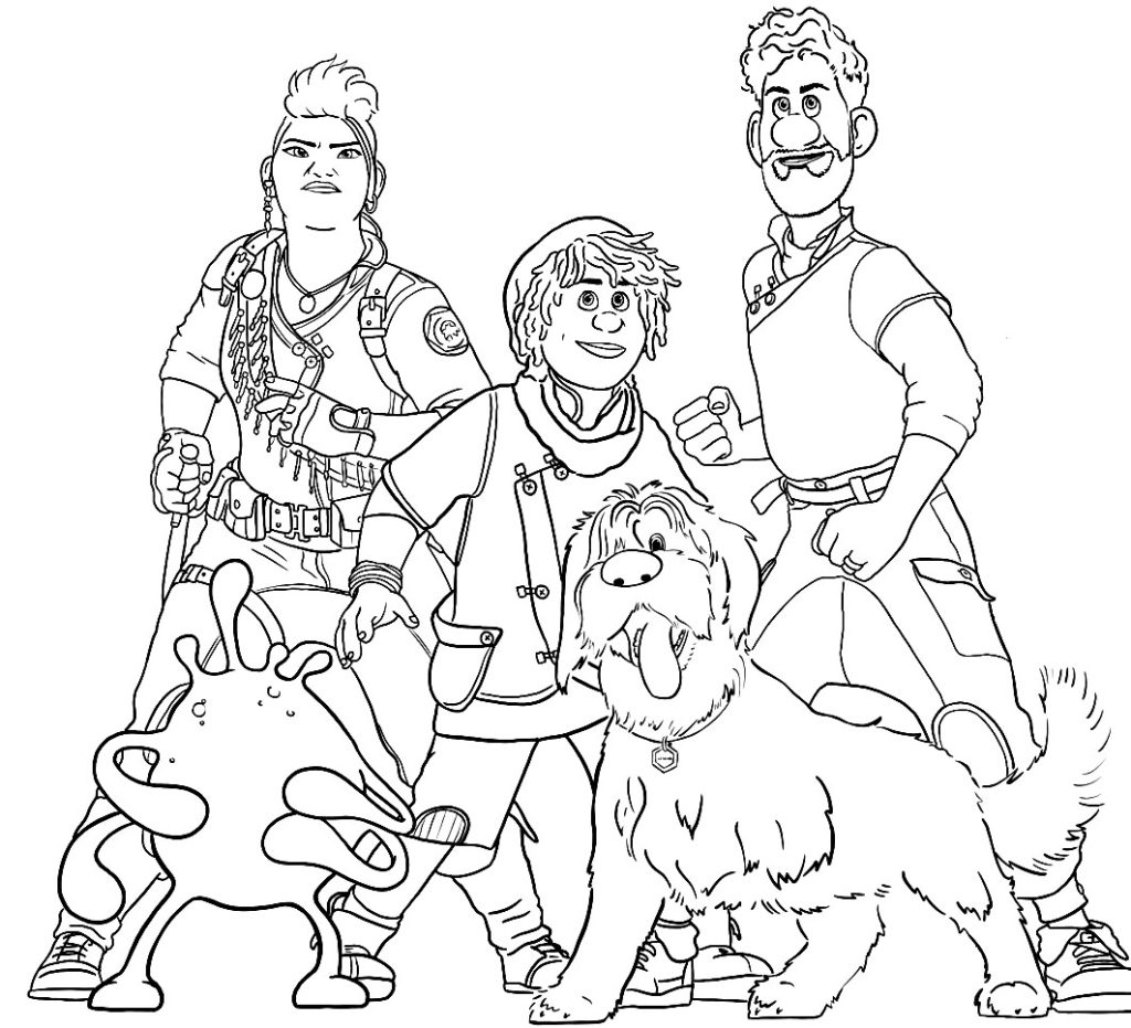 Strange world coloring pages â art art
