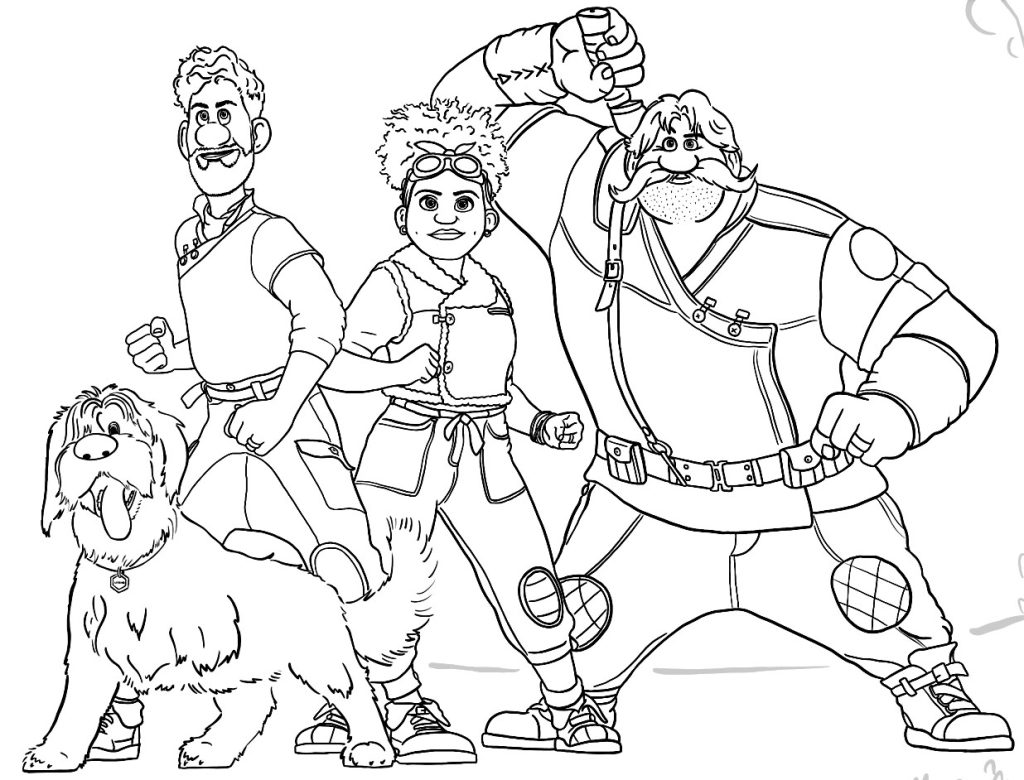 Strange world coloring pages â art art