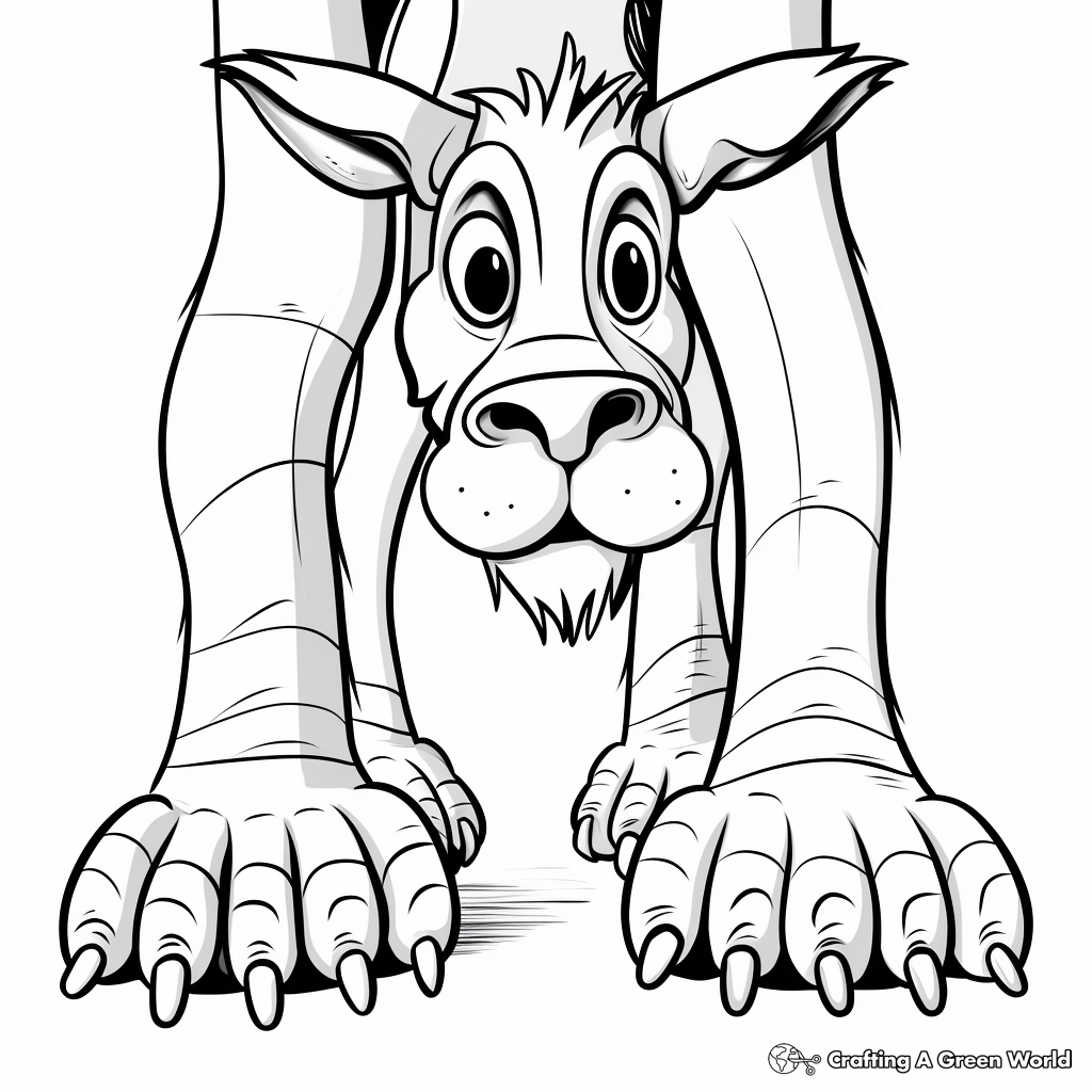 Toes coloring pages