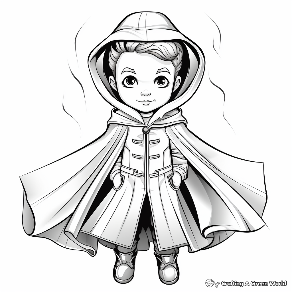 Raincoat coloring pages