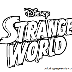 Strange world coloring pages printable for free download
