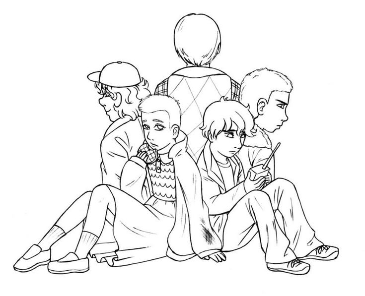 Stranger things coloring pages k worksheets cat coloring book cartoon coloring pages coloring pages