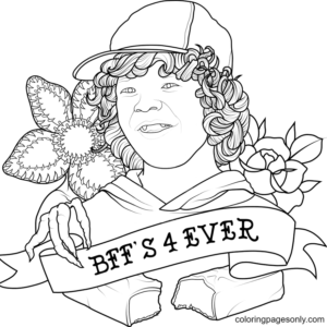 Stranger things coloring pages printable for free download