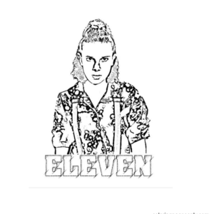 Stranger things coloring pages printable for free download