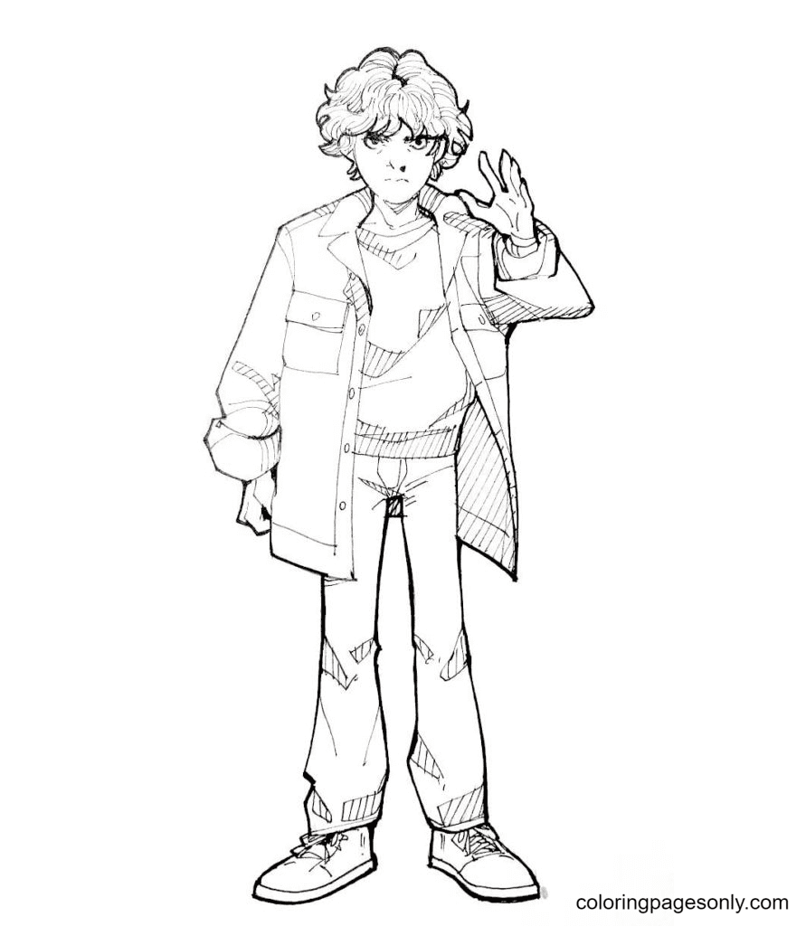 Free printable stranger things coloring page