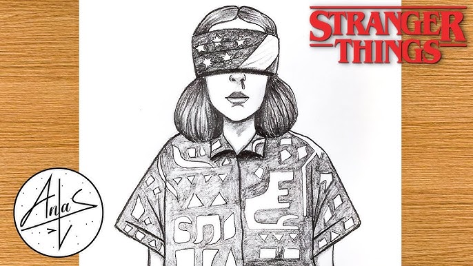 How to draw max stranger things drawing tutorial easy