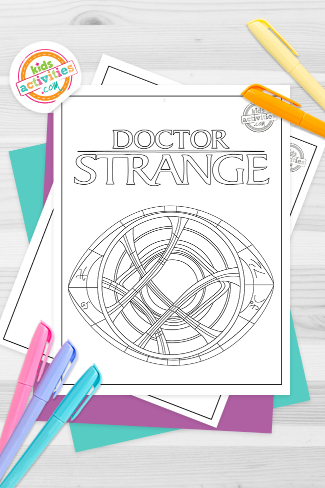 Super awesome dr strange coloring pages kids activities blog