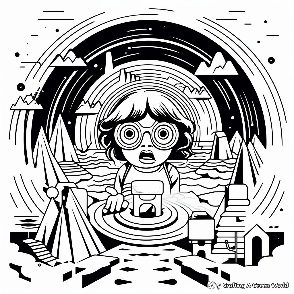 Trippy coloring pages