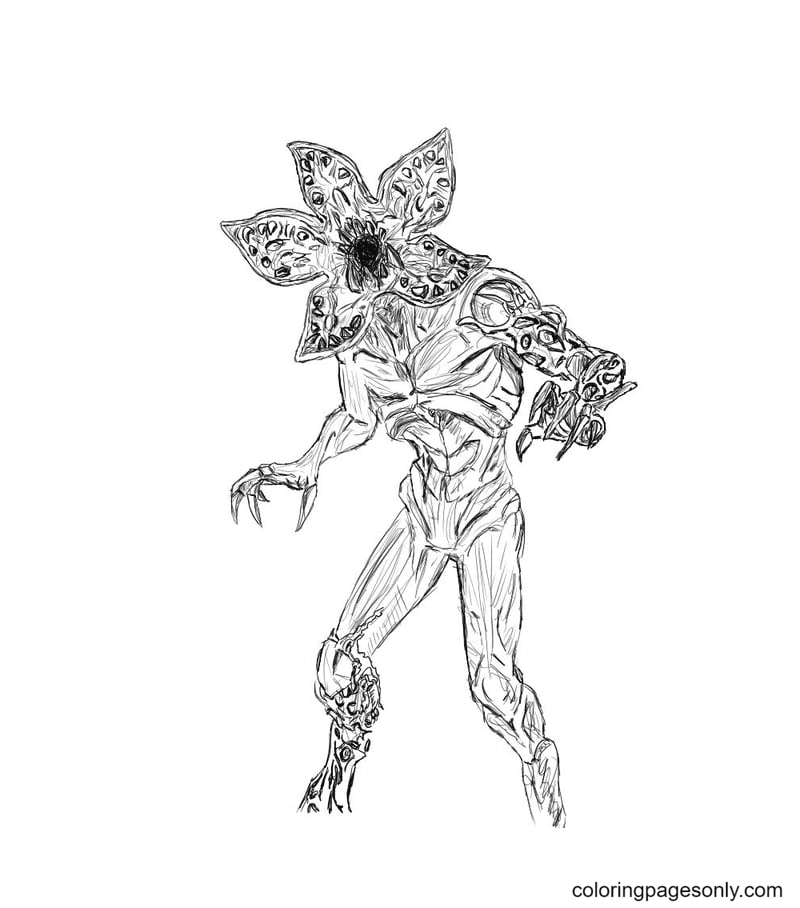 Stranger things coloring pages printable for free download