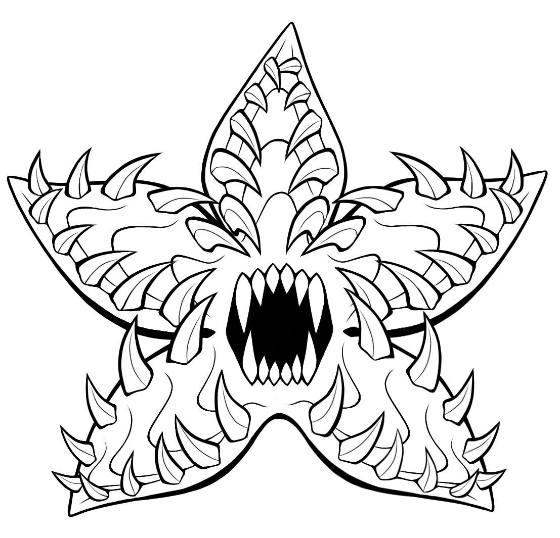 Im drafting a demogorgon tattoo design which one looks better r strangerthings